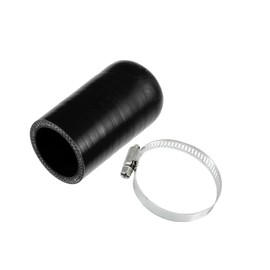 Motoforti 1 Set 38mm 1.50" ID Silicone Hose Cap Intake Vacuum Hose End Plug W/Clamp - Car for Coolant Heater Bypass Vacuum Water Port - Silicone Black Long-lasting