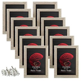 5x7 Picture Frames Set of 12 Rustic Distressed Art Wall Hanging Table Desk 7x5 Family Gallery Multi Photo Frame