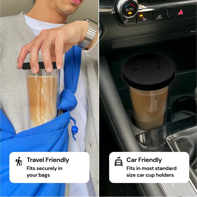 Dodoko Reusable Boba Cup and Straw Boba Tea Cup Bubble