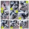 Emotree Bicycle Crank Puller, 2 in 1 Tool Set, Bottom