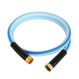 Atlantic Heavy Duty Garden Hose 5/8 Inch x 6 Foot Blue Color, Short Connection Leader Hose with Male-Female Connectors (5FT Female to Male)