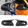 1 Pair Carbon Fiber Mirror Covers Ox Horn Style Car