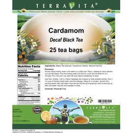 Cardamom Decaf Black Tea (25 tea bags, ZIN: 530010)