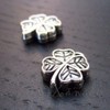 20 Pc Four Leaf Clover 10mm Antiqued Silver Plated Spacer
