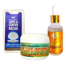 Crema Tía Mana Original Y Suero Vitamina C Antimanchas