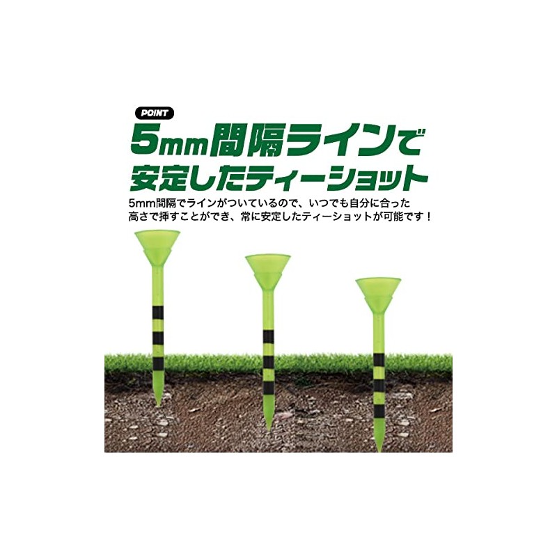 Golf Tees Plastic Long Tees with Line < 0.2 inch