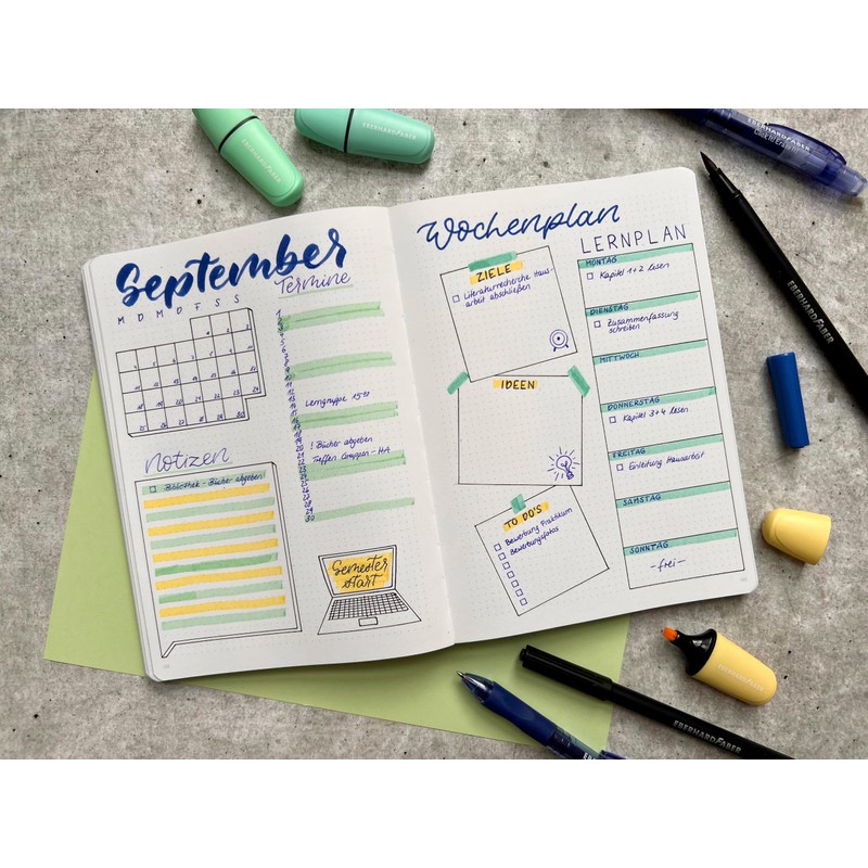 Eberhard Faber 551403 Mini Highlighters with Chisel Tip, Pastel Colours,