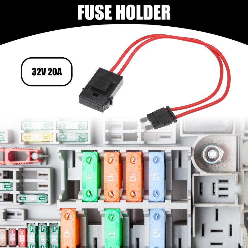 Partuto 1 Pc Standard 32V 20A Universal Fuse Holder -