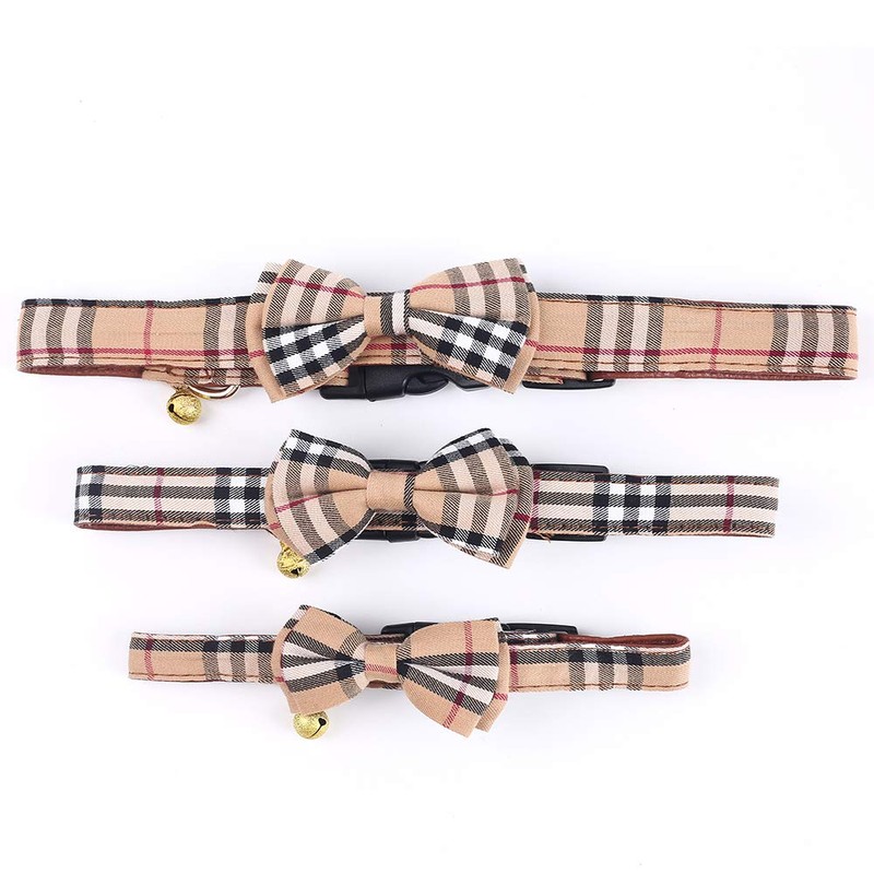 SuperBuddy Dog Collar, Adjustable Dog Collar with Bowtie, Pet Collar