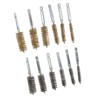 12PCS Bore Brush Copper and Iron 304 Stainless Steel Bristles