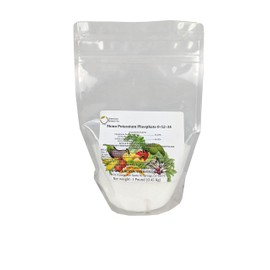 Monopotassium Phosphate Fertilizer 0-52-34 100% Water Soluble Hydroponics"Greenway Biotech Brand" 1 Pound