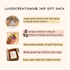 Loved Creations Initial C Read Me When Bible Verses Jar, Christian Gifts for women, Prayer Bible Verse Accessories, Religious Stuff, Uplifting Scripture Gifts for Teens