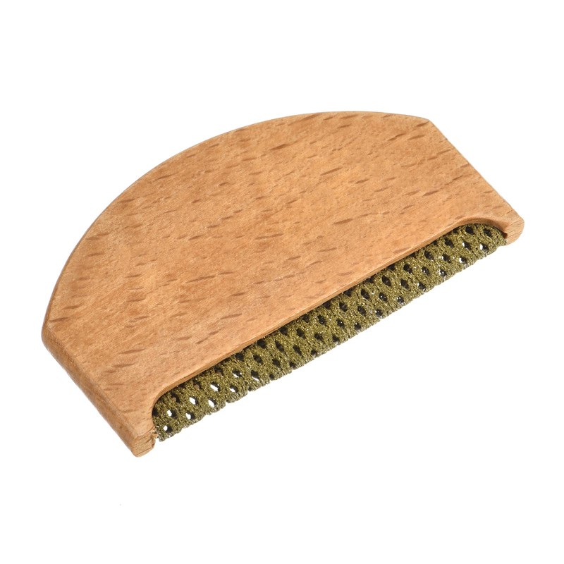 PATIKIL 75mm Wood Sweater Comb, 1 Pack Portable Mini Fuzz