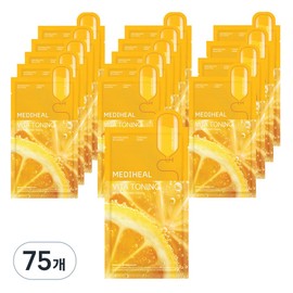 Mediheal Vita Toning Essence Mask Pack 20ml, 1 pack, 75 pieces / 메디힐 비타 토닝 에센스 마스크팩 20ml, 1개입, 75개