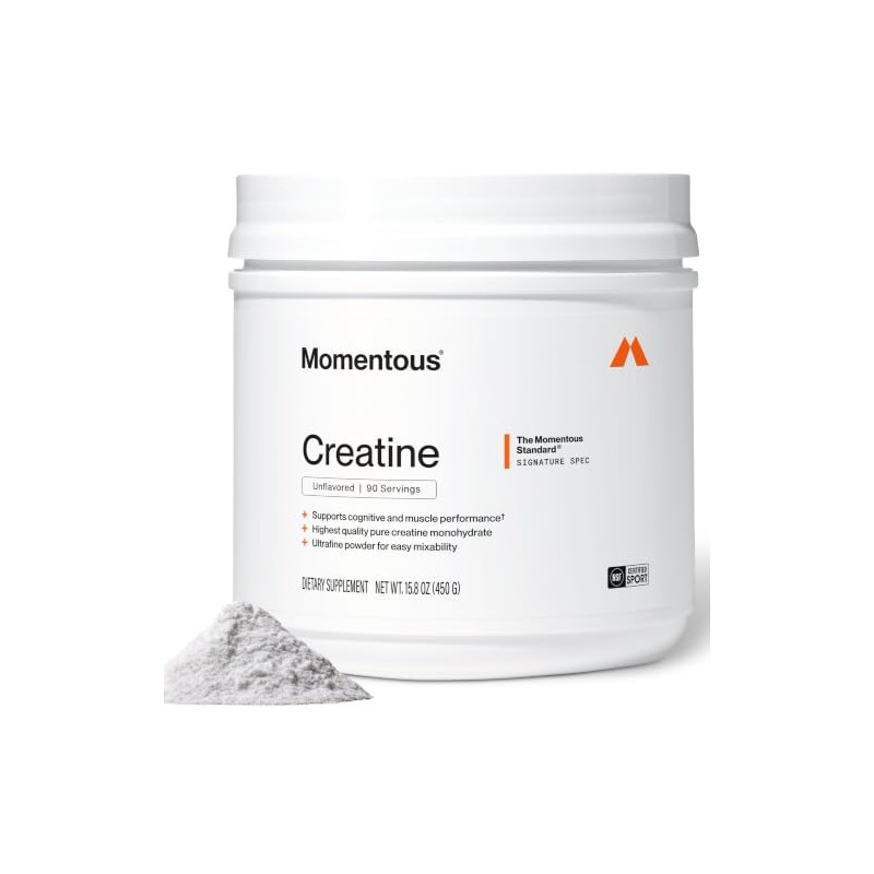 AwiaubMomentous Creatine, Creapure Performance Creatine Monohydrate Powder (5 Grams Per