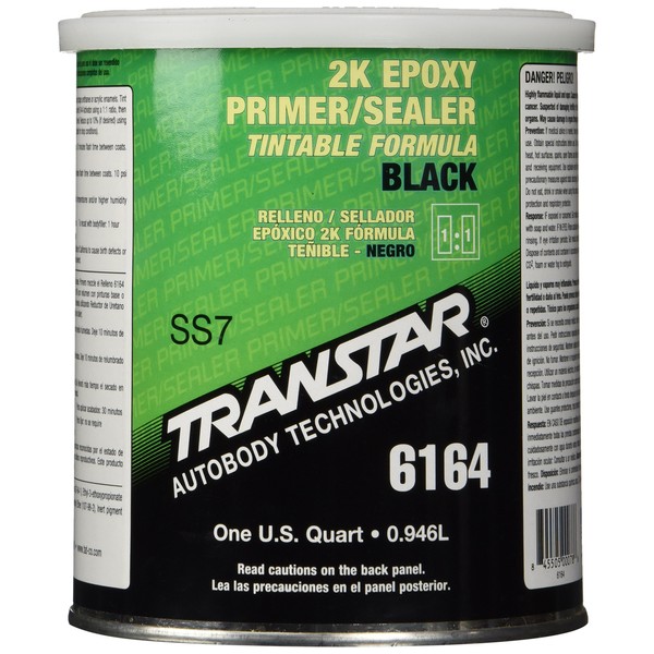 TRANSTAR 6164 Black 2K Epoxy Primer/Sealer - 1 Quart