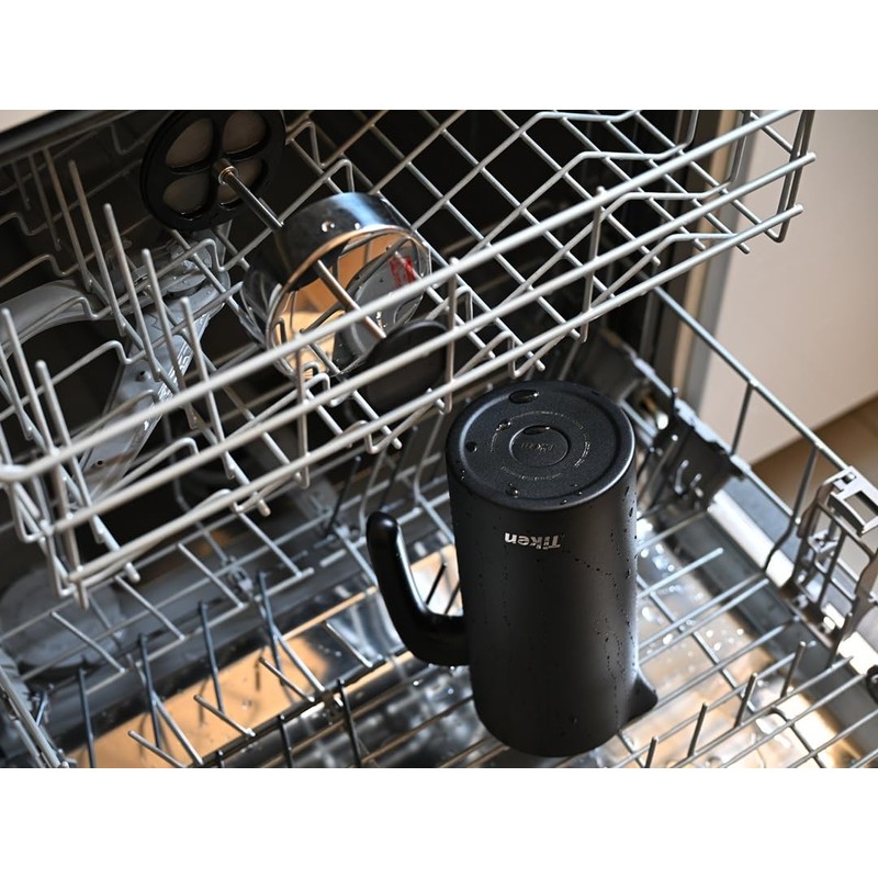 Tiken French Press Coffee Maker Stainless Steel Double-wall Vacuum Insulated