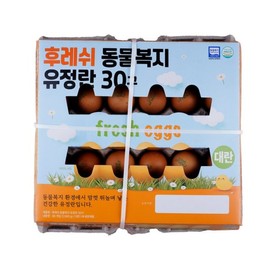 후레쉬 동물복지 유정란 30개입 (대란 1560g) Fresh Animal Welfare Organic Eggs 30 Count (Large Eggs 1560g)