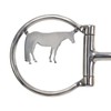 Showman Majestic Horse Stainless Steel D-Ring Dogbone Snaffle Bit