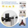TKZTKZ No Drill Curtain Rod Brackets:Self Adhesive Curtain Rod Holders