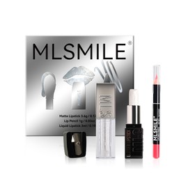 MLSMILE 3PCS Velvet Satin Lipstick Sets for Women, Long Lasting Waterproof 24 Hours Lip Stick Lip Stain Makeup Gift Sets, High Pigmented Lip Balm