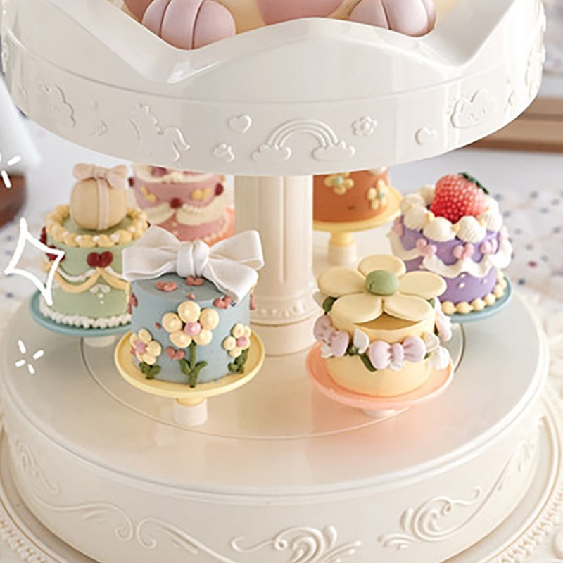 Rotary Dessert Machine Beautiful Automatic Rotating Dessert Display Stand for
