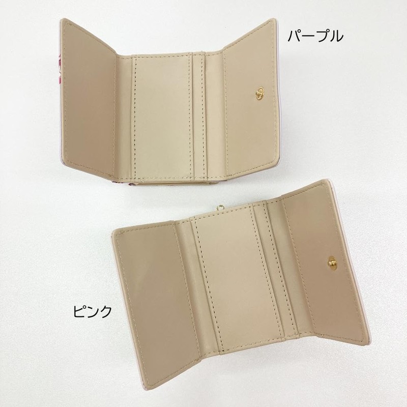 Aldi A48-2 Women's Trifold Wallet Necoco Collaboration Series, Purple, purple