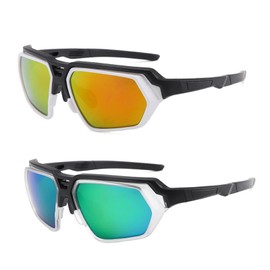 BSITSSS Pack of 2 Children's Sunglasses, Sports Glasses, UV400 Protection, Ultraviolet Children's Sunglasses, Sports, Cycling, Baseball, Cycling Glasses, Children's Sun Rays for Boys and Girls, Colour