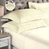 100% Cotton Cream Big Checks Oxford Pillow Cases 2 Pack,