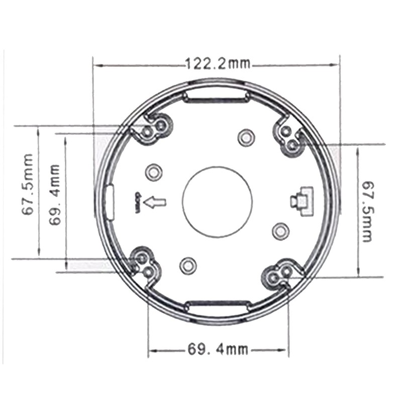 Auroh CCTV Camera Metal Junction Box White – Universal Waterproof