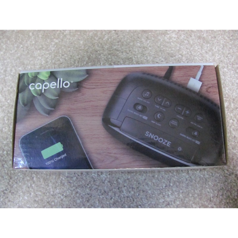 Capello Brand New Capello Sleep & Charge Alarm Clock USB
