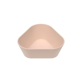 LÄSSIG Children's Bowl without Melamine, BPA-Free, Made from Biocomposite/Bowl Geo, Powder Pink