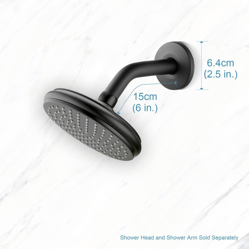 OFFO Shower Arm with Flange Universal Wall-Mounted Replacement Shower Arm