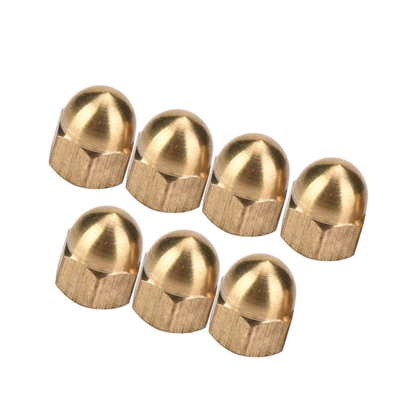 Brass Acorn Nut Kit Dome Head Cap Hex Nuts Set