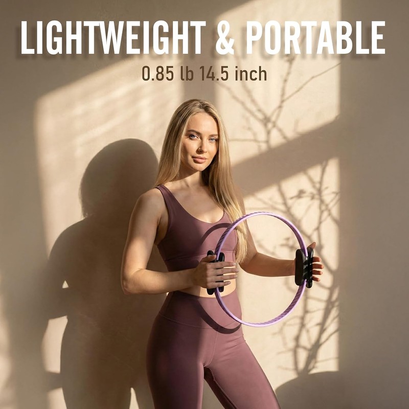 Pilates Ring Kit with Exercise Ball and Resistance Bands, Home