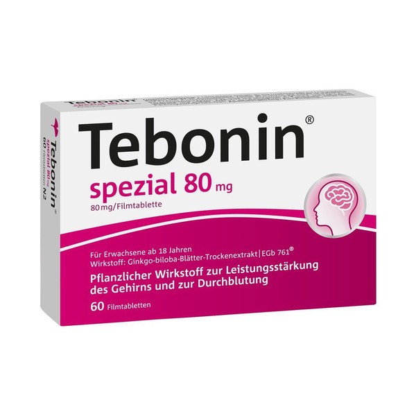 TEBONIN Special 80 mg Film-Coated Tablets Pack of 60