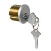 AIsecure Brass Mortise Cylinder with 2 Keys for SC Keyway