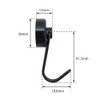 Broadwatch Magnetic Hooks, Set of 10, Black, Strong Neodymium Magnets,