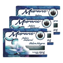 Five Brothers Products Murano Charcoal Soap Bar 3 Pack - 5.29 Oz Each - Natural Soap for Acne - Premium Charcoal Black Soap for Deep Cleansing and Skin Purification