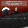 Under Door Draft Stopper 36 Inch, Black Weighted Door Draft