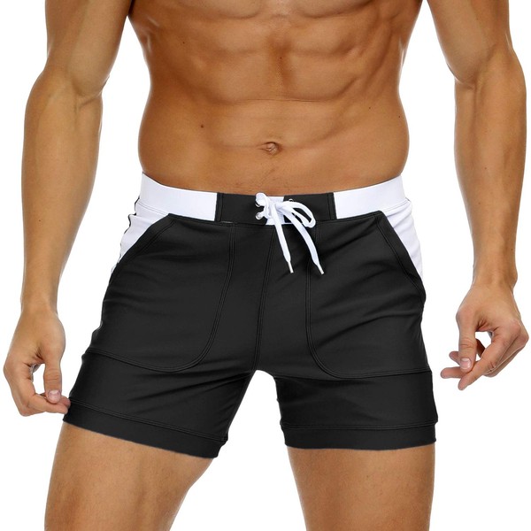 KEFITEVD Quick Dry Swim Briefs for Men Sexy Spa Trunks