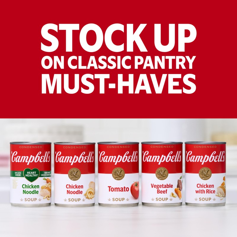 Campbell's Condensed Heart Healthy Tomato Soup, 23.2 oz Family Size