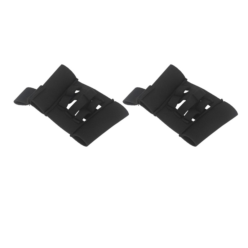 2Pcs Baseball Training Catching Glove Black Soft Comfortable Mini Baseball