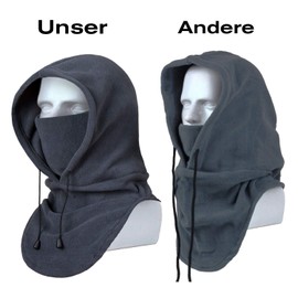 DealKits Balaclava Full Face Mask Windproof Adjustable Ski Mask Motorcycle Bike Warm for Winter Sports and Outdoor Unisex and Universal Size, Grey