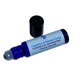 Diva Stuff Cognitive and Mental Clarity Powered by Mushrooms, Pressure Point Gel, Roller Ball Applicator