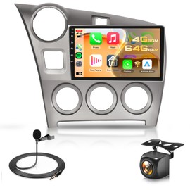 4GB+64GB Android Stereo for Toyota Matrix 2009-2014 Radio Upgrade 9 Inch IPS Touch Screen Head Unit, Driauto Car Stereo with Wireless Carplay Android Auto GPS WiFi DSP Bluetooth FM RDS Backup Camera