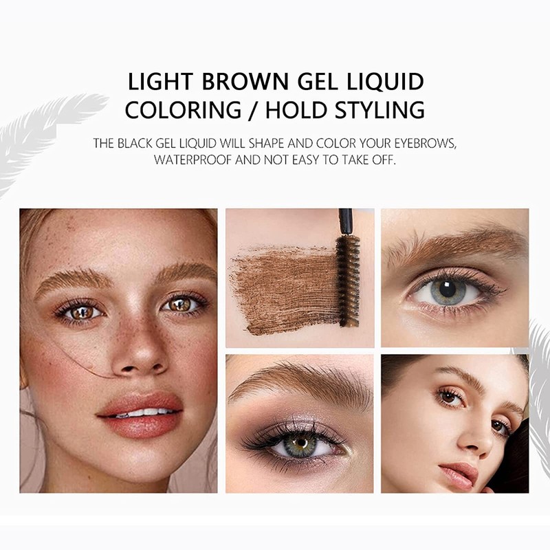 DAGEDA Clear Eyebrow Setting Gel, Brow Fix Gel, Waterproof And