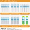 Geekpure 10-Inch Whole House Slim Water Filter Housing for 2.5"