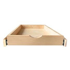 LuxursKingQYW NS Soft Close Cabinet Drawer Wood Pull Out Tray Drawer Box Kitchen Cabinet Organizer Cabinet Slide Out Shelf Wooden Pull Out Shelf (No Assembly Required-12 W×21" D×3" H)