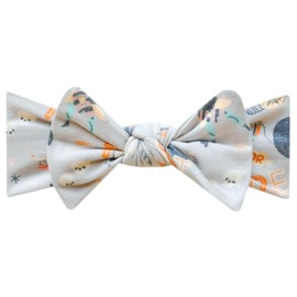 Baby Stretchy Soft Knit Headband Bow "Nightmare Before Christmas" by Copper Pearl